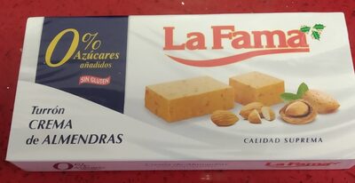 Turrón crema de almendras