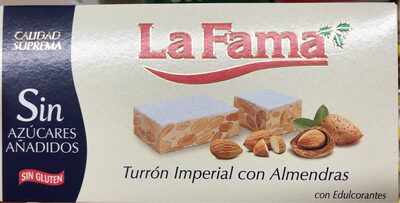 Turrón imperial con almendras