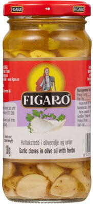 Hvitløk Marinert m/Urter 240g Figaro