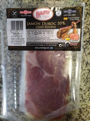 Jamón Curado front packaging