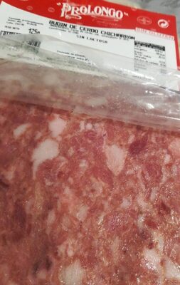 Budin de cerdo chicharron front packaging