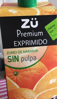 Zumo de naranja sin pulpa Premium exprimido
