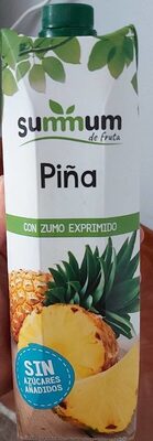 Zumo de piña front packaging