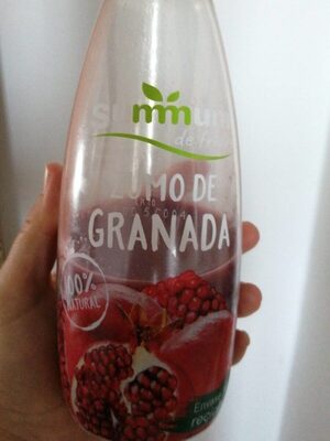 Zumo de granada front packaging