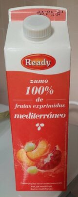 Zumo 100% de frutas exprimidas mediterráneo