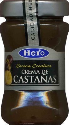 Crema de castañas front packaging