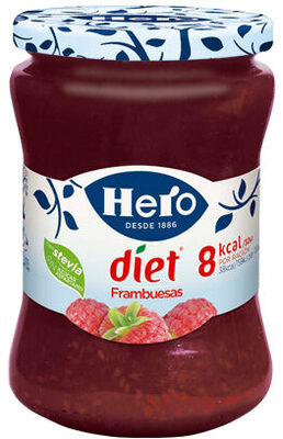 Mermelada de frambuesas diet