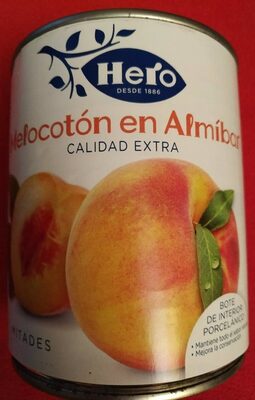 Melocotón en almíbar en mitades lata 480 g