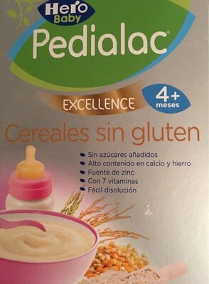 Pedialac excellence cereales sin gluten front packaging