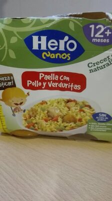 Paella con pollo y verduritas
