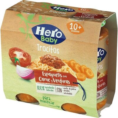 Espaguetis con carne y verduritas