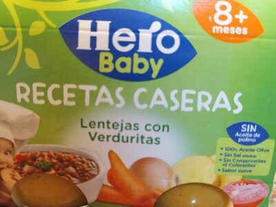 Recetas caseras lentejas con verduritas front packaging
