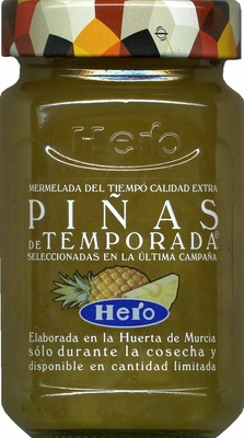 Mermelada de piñas de temporada front packaging