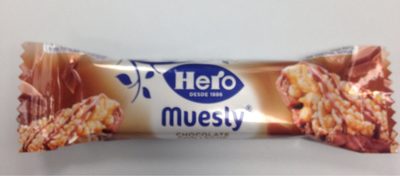 Barrita de cereales con chocolate con leche