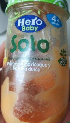 Solo platano, albaricoque y patata dulce