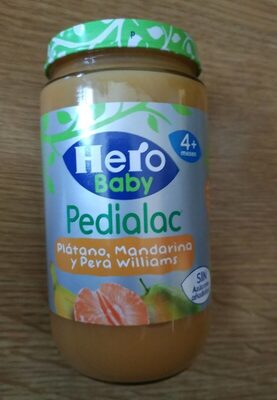 Pedialac plátano, mandarina y pera williams front packaging