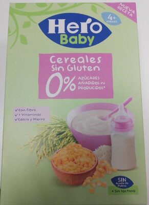 Cereales sin gluten 0% front packaging