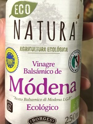 Vinagre balsámico de módena Natura ecológico
