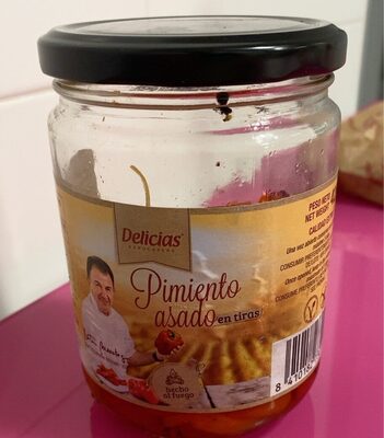 Pimientos asados en tiras