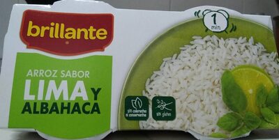 Arroz sabor Lima y albahaca front packaging