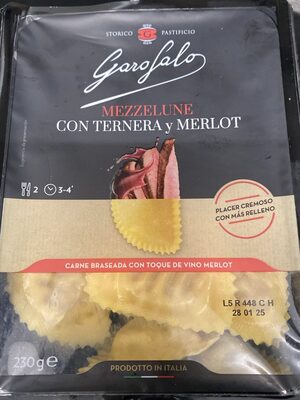 Mezzelune Ternera y merlot