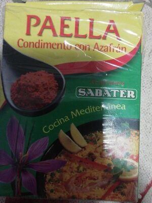 Sazonador para paella con azafrán