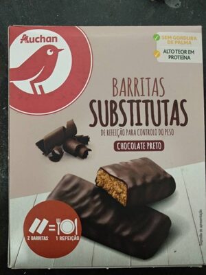 Barritas substitutas chocolate negro