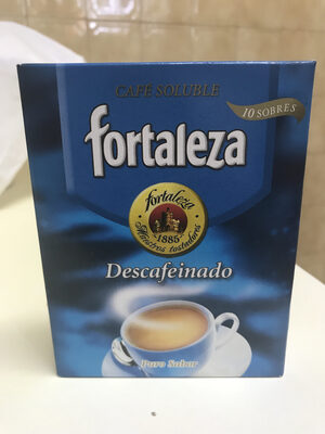 Café soluble fortaleza descafeinado front packaging
