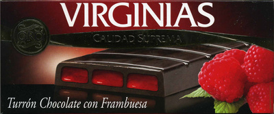 Turrón de chocolate con frambuesa