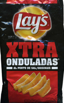 Xtra onduladas al punto de sal sin gluten