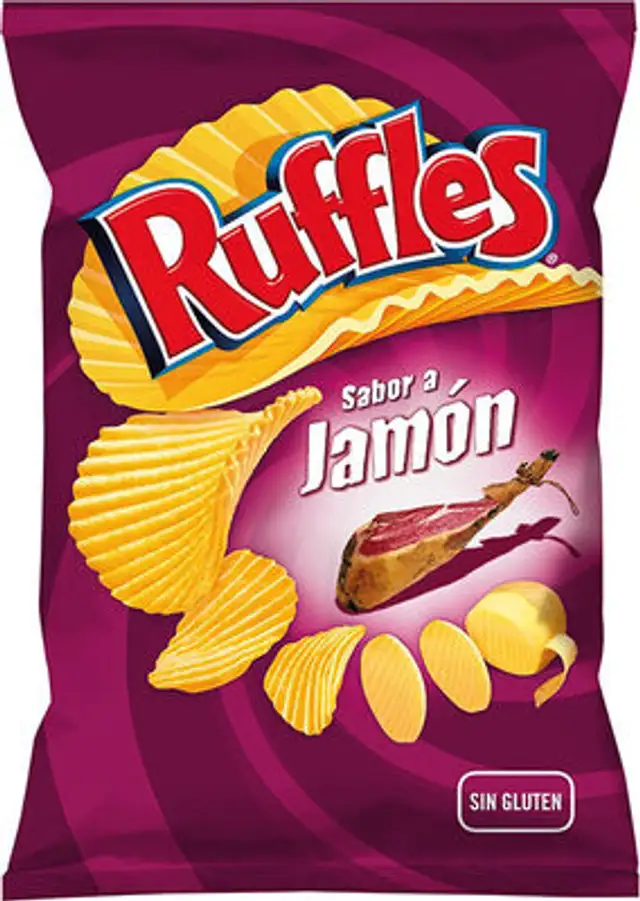 Ruffles Jamón front packaging