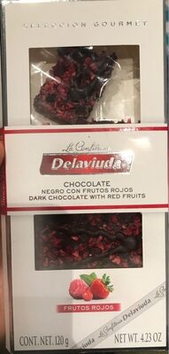 Chocolate negro con frutos rojos