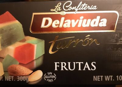 Turrón  frutas front packaging