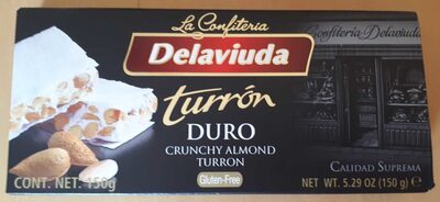 Delaviuda Turron Duro Almendras X150GRM