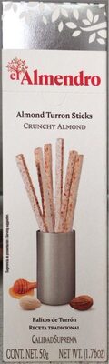 Almond Turron Sticks front packaging