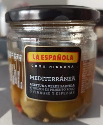 Aceituna verde partida