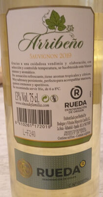 Vino Blanco front packaging