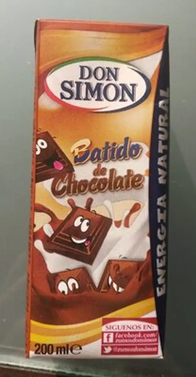 Batido De Chocolate front packaging