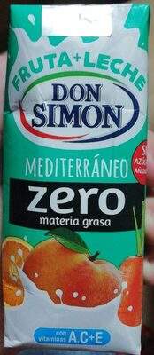 Fruta + leche mediterráneo zero