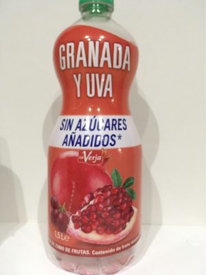 Granada y uva front packaging