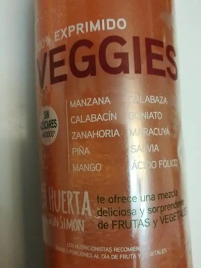 Veggies front packaging