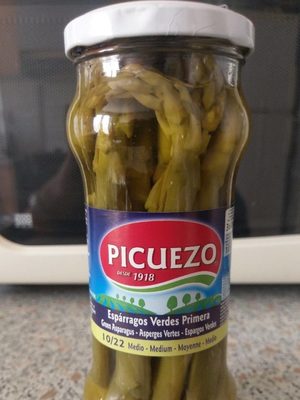 Picuezo Asperges vertes le bocal de 185 g net égoutté