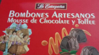 Bombones artesanos mousse de chocolate y toffe