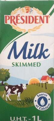 Lait écrémé président
