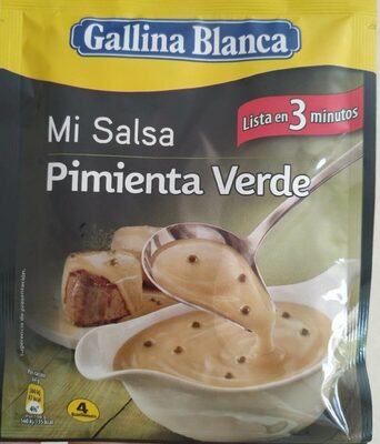 Salsa pimienta verde