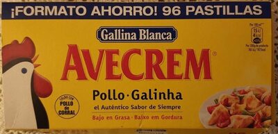 Avecrem pollo front packaging