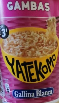 Fideos orientales instantáneos sabor gamba