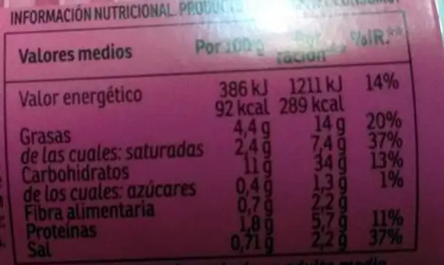 Fideos orientales instantáneos sabor gamba nutrition facts table