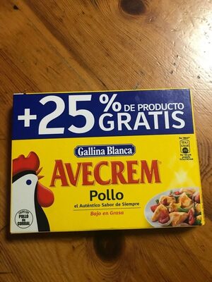 Avecrem Caldo de pollo 12 pastillas estuche 126 g
