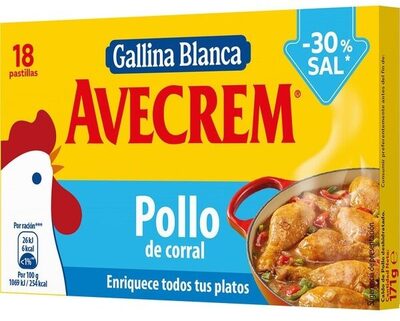 Avecrem -30% sal pollo de corral
